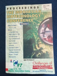 Image of PROCEEDINGS THE INDONESIAN BIOTECHNOLOGY CONFERRENCE VOLUME I