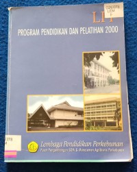 Image of PROGRAM PENDIDIKAN DAN PELATIHAN 2000
