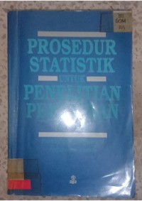 Image of PROSEDUR STATISTIK UNTUK PENELITIAN PERTANIAN_(1)_001