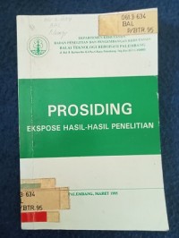 Image of PROSIDING EKSPOSE HASIL-HASIL PENELITIAN