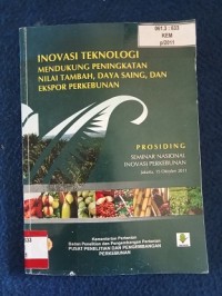 Image of PROSIDING SEMINAR NASIONAL INOVASI PERKEBUNAN