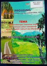 Image of PROSIDING SEMINAR NASIONAL LAHAN SUBOPTIMAL 2015