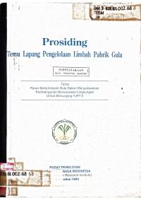 Image of PROSIDING  TEMU LAPANG  PENGELOLAAN  LIMBAH PABRTIK GULA__001