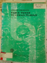 Image of RISALAH LOKAKARYA PASCA PANEN TANAMAN PANGAN_