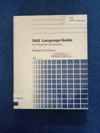 Image of SAS LANGUAGE GUIDE FOR PERSONAL COMPUTERS