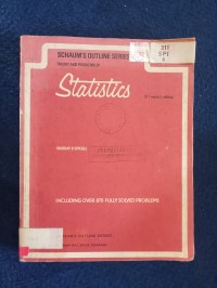 Image of SCHAUM_S OUTLINE SERIES THEORY AND PROBLEMS OF STATISICS