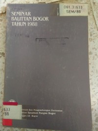 Image of SEMINAR BALITTAN BOGOR TAHUN 1988
