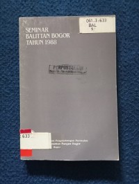 Image of SEMINAR BALITTAN BOGOR TAHUN 1988