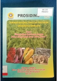 Image of SEMINAR NASIONAL FAKULTAS PERTANIAN UNIVERSITAS SRIWIJAYA_001