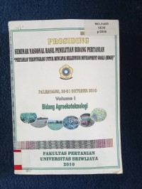 Image of SEMINAR NASIONAL HASIL PENELITIAN BIDANG PERTANIAN