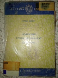 Image of SOSIOLOGI UNTUK MASYARAKAT INDONESIA