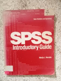 Image of SPSS INTRODUCITORY GUIDE