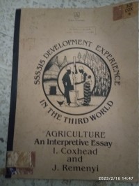 Image of SSS 315 DEVELOPMENT EXPERIENCE IN THE THIRD WORLD