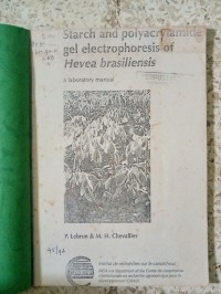 Image of STARCH AND POLYCRYLAMIDE GET ELECTROPHORESIS