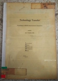 Image of TECHNOLOGY TRANSFER