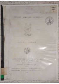 Image of TEKNIK KULTUR JANRINGAN