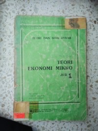 Image of TEORI EKONOMI MIKRO