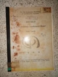 Image of THE BIO ECONOMIC MODELLING OF AGROFORESTRY SYSTEMS_