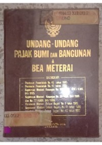 Image of UNDANG- UNDANG PAJAK BUMI DAN BANGUNAN DAN BEA METERAI__001