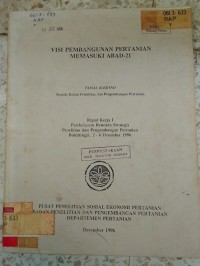 Image of VISI PEMBANGUNAN PERTANIAN MEMASUKI ABAD -21